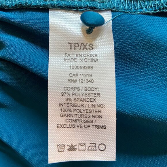 Blue Jodie Mock Neck Satin Romper - Picture 10 of 10